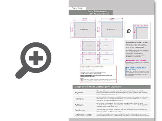 Product Bild loseblattsammlung_din_a5_quer__156_bl__tter_pro_sammlung__vorne_farbig_(4_0)
