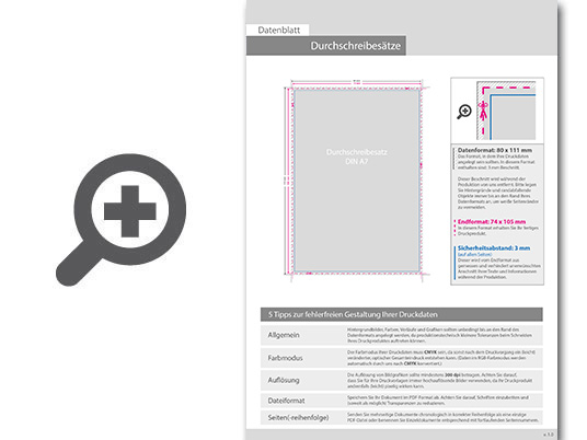 Product Bild durchschreibes__tze_din_a7_hoch__3-fach__1_0-farbig__100_s__tze_je_block