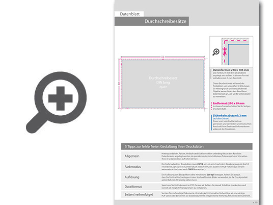 Product Bild durchschreibes__tze_din_lang_quer__6-fach__1_0-farbig__50_s__tze_je_block