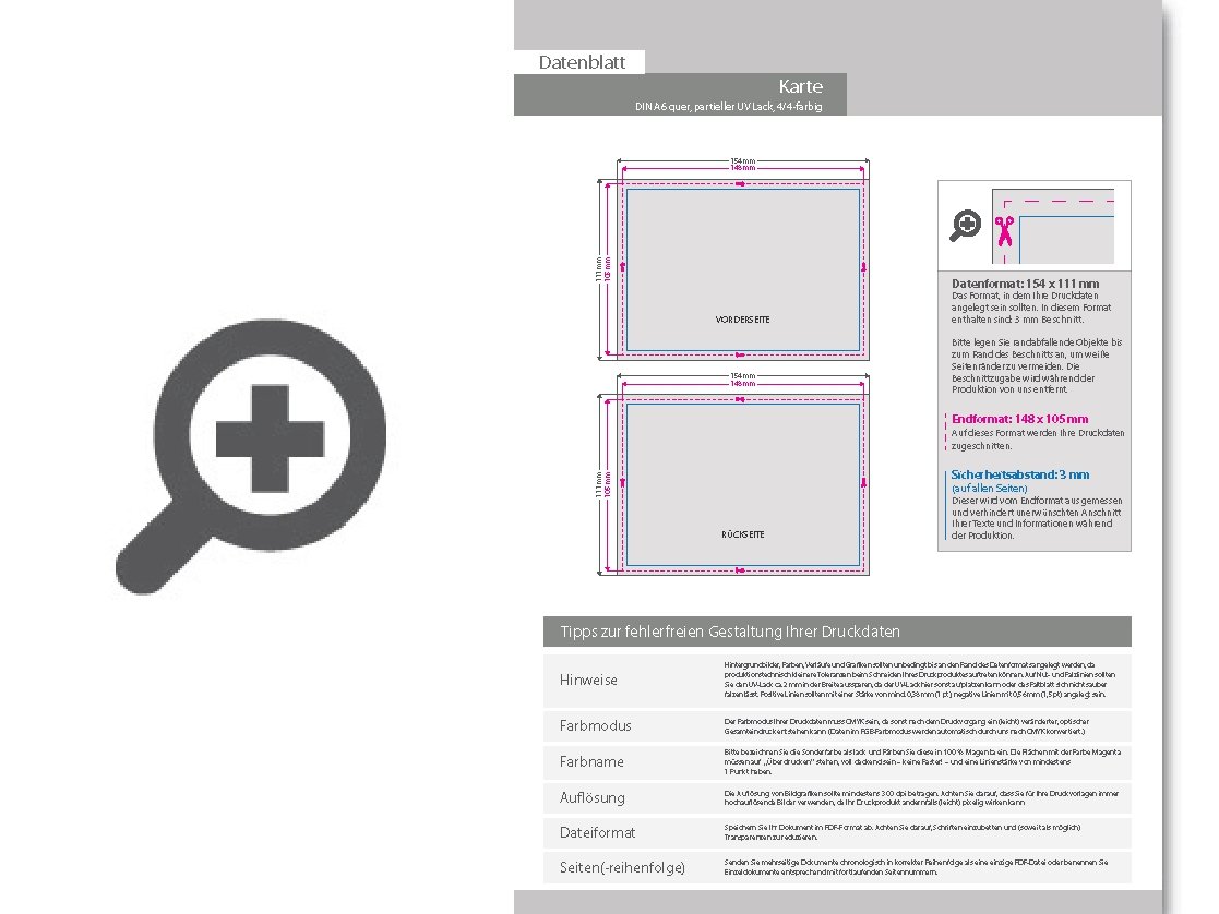 Product Bild einladungskarte_din_a6_quer_4_4_farbig_mit_beidseitig_partieller_uv-lackierung