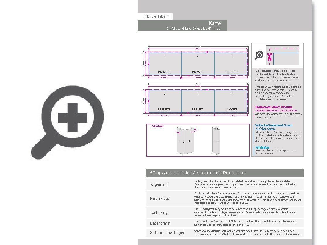 Product Bild geburtstagskarte__gefalzt_auf_din_a6_quer__vertikaler_zickzackfalz__6-seitig