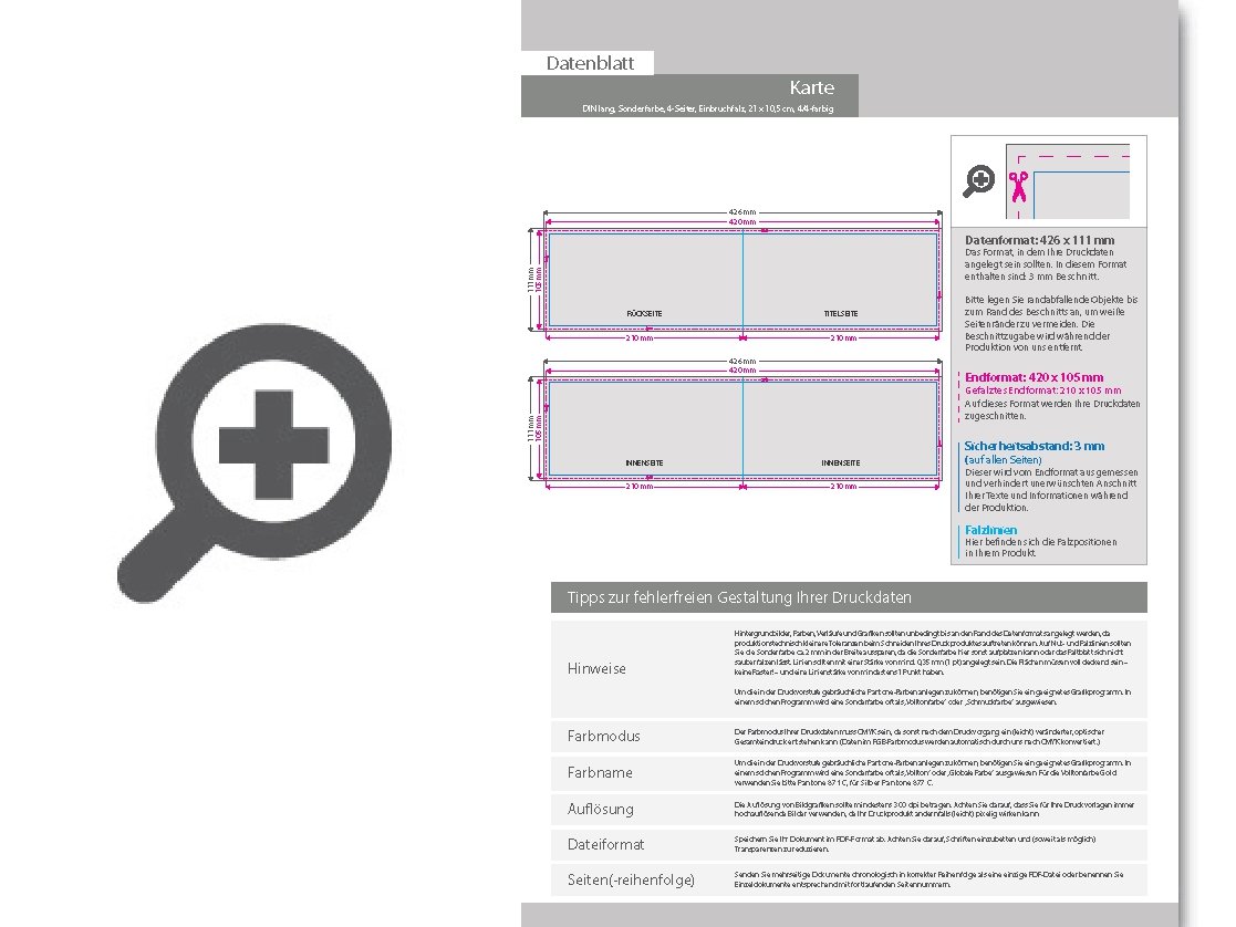 Product Bild einladungskarte_din_lang_quer_4-seiter_4_4_farbig_+_sonderfarbe_gold