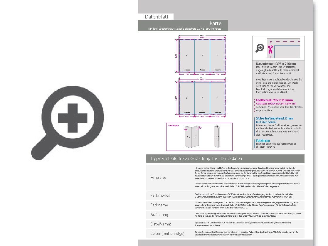 Product Bild einladungskarte_din_lang_6-seiter_zickzackfalz_4_4_farbig_+_sonderfarbe_gold
