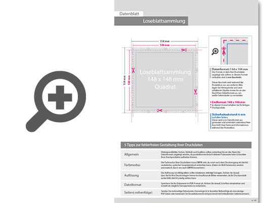 Product Bild loseblattsammlung_14_8_cm_x_14_8_cm__152_bl__tter_pro_sammlung__vorne_farbig_(4_0)
