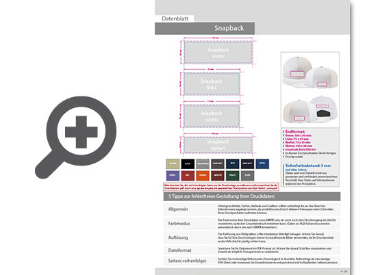 Product Bild snapback_premium_cap__mit_vier_stickpositionen